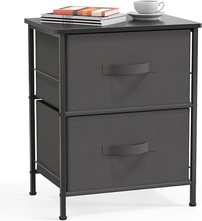 SIMPLE HOUSEWARE 2 Tier Night Stands Dresser