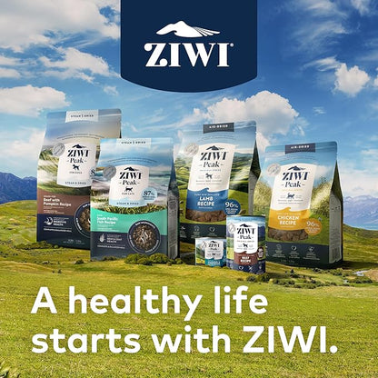 ZIWI Peak Beef Dry Dog Food Bundle- Steam & Dried Beef w/Pumpkin (28.8oz) + Air-Dried Beef (16oz)