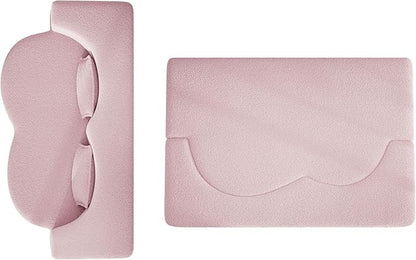 SZLIZCCC 78'' Modern Floor Sofa Bed, Convertible Teddy Fabric Sleeper with 2 Pillows, Modern Teddy Fabric Floor, Foam Folding Mattress for Living Room, Guest Bed, Playroom & Small Spaces (Pink)