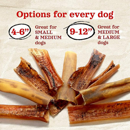 Natural Farm Bully Slices (4-6 Inch, 16 Oz.), Beef Cheek Chips from Grass-Fed Cows, Non-GMO, Grain-Free, Natural Long-Lasting Dog Chews for Small, Medium & Large Dogs, Great Rawhide Alternative