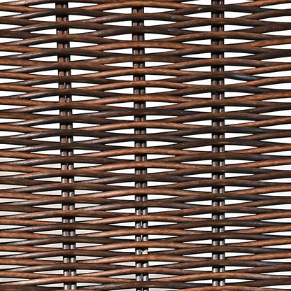 happimess TRY2001B-3SET Parker Southwestern Cottage Resin Scalloped Rectangular Decorative Serving Trays, Dark Brown (Set of 3) for Storage and Decoration in Bathroom, Bedroom, Living Room
