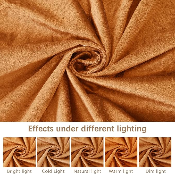 Bean Bag Chairs for Adults - Memory Foam Furniture BeanBag Chair - Kids/Teens Sofa with Soft Micro Fiber Cover - Round Fluffy Couch for Living Room Bedroom College Dorm - 4 ft, Golden Brown
