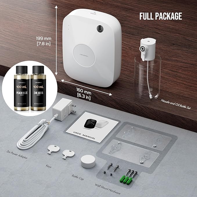 Airversa Smart Waterless Essential Oil Diffuser, 400mL Capacity