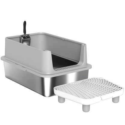 Cat Litter Box,Stainless Steel Litter Scoop