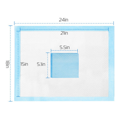 50Pcs Per Set Dog Training Pads Puppy Pee Pads Cat Wee Mats Potty-Train 24in X 18in M