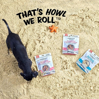 Polkadog Crunchy Alaskan Cod Chips – Single Ingredient Dog Treats, 100% Wild-Caught Cod from Alaska – High-Protein, Omega-3 Rich, Grain-Free, All Natural Snacks – Handcrafted in USA - 2.75 oz
