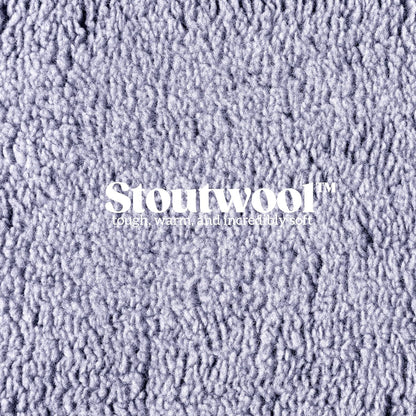 Stoutwool Indestructible Dog Bed - Fluffy Chew Proof Dog Crate Pad - Tough Kennel Pad for Aggressive Chewers - Ideal for Extra Large Breeds & Fits 48-Inch Crate - 47"x29", Jacaranda