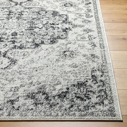 Livabliss Odelia Vintage Bohemian Area Rug,7'10" x 10'3",Black