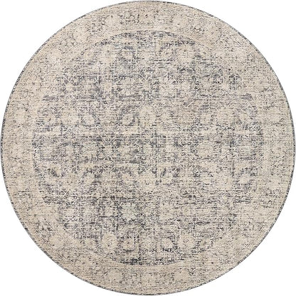 Loloi Amber Lewis Alie Collection ALE-05 Charcoal/Beige 5'-3'' x 7'-9'', .13'' Pile Height, Area Rug