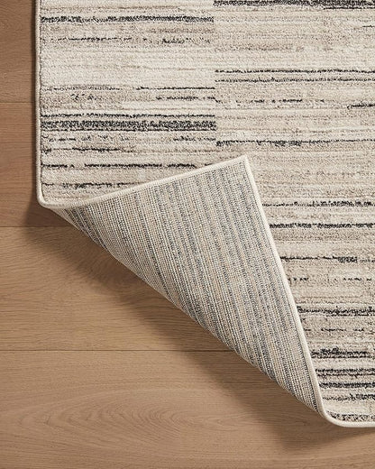 Loloi Darby Collection DAR-01 Charcoal/Sand 2'-7" x 10'-0" Runner Rug