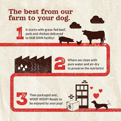 Natural Farm Chicken Stuffed Collagen Chews for Dogs (4-5 Inch, 10 Pack), Rawhide-Free Collagen Sticks, Odor-Free Natural Dog Chews, Long Lasting Treats for Small, Medium Dogs