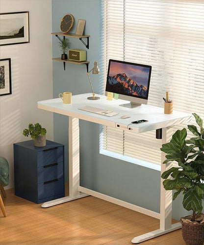 SANODESK Standing Desk with Drawer, Electric Height Adjustable Home Office Desk