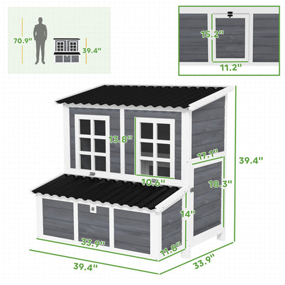 Wooden Pet Coop With Nesting Box