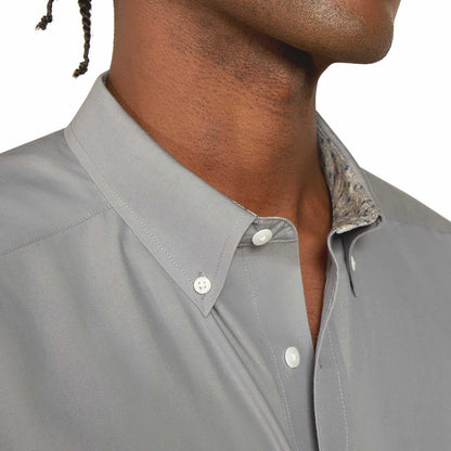 Ariat Mens Wrinkle Free Solid Classic Fit Long Sleeve Shirt