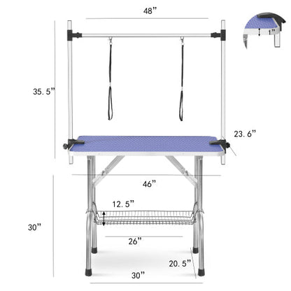 Large 46 Inch Pet Dog And Cat Grooming Table