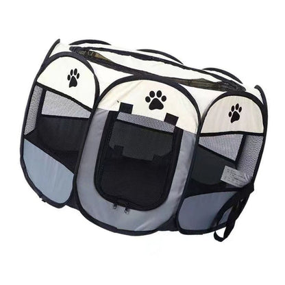 Portable Dog Crate Breathable Spacious Space Easy To Clean Enclosed Foldable Soft Kennel For Cats Dogs Small 72x43cm/28.3x16.9in