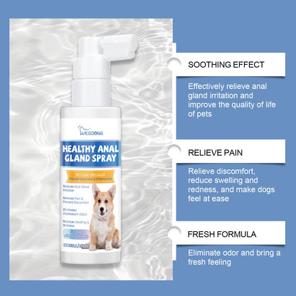 Healthy Gland Spray For Dogs, Dog  Gland Care Spray For Infection Prevention, Reduce Itching Swelling & Bad Odor, Pet Gland Relief Spray For All Breeds & Ages