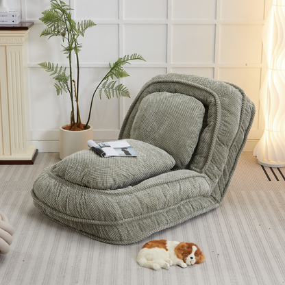 [VIDEO provided] Human Dog Bed ,Lazy Sofa Couch ,5 Adjustable Position,sit,sleep,fold,suit to put in bedroom, living room ,Space Saving Design,Green
